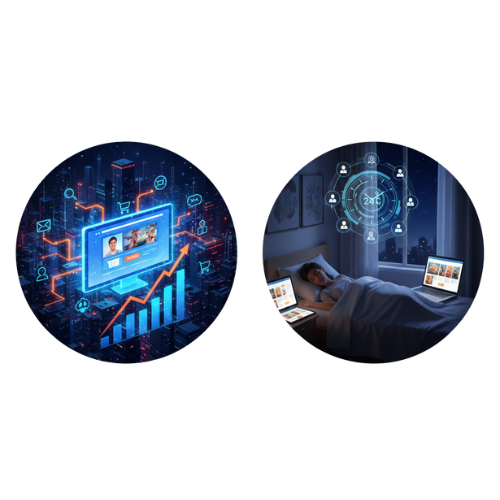 Website bekerja tanpa henti, bahkan saat Anda tidak aktif.